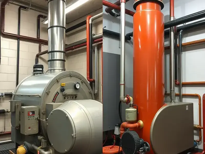 Commercial boiler replacement project