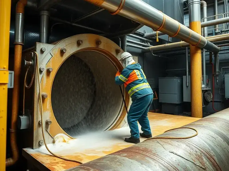 Industrial boiler cleaning